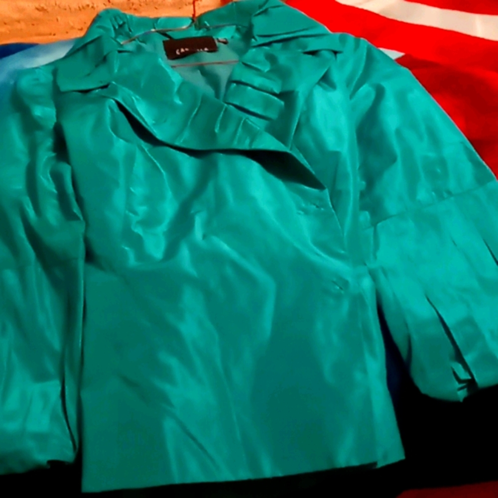 Teal after 5 top